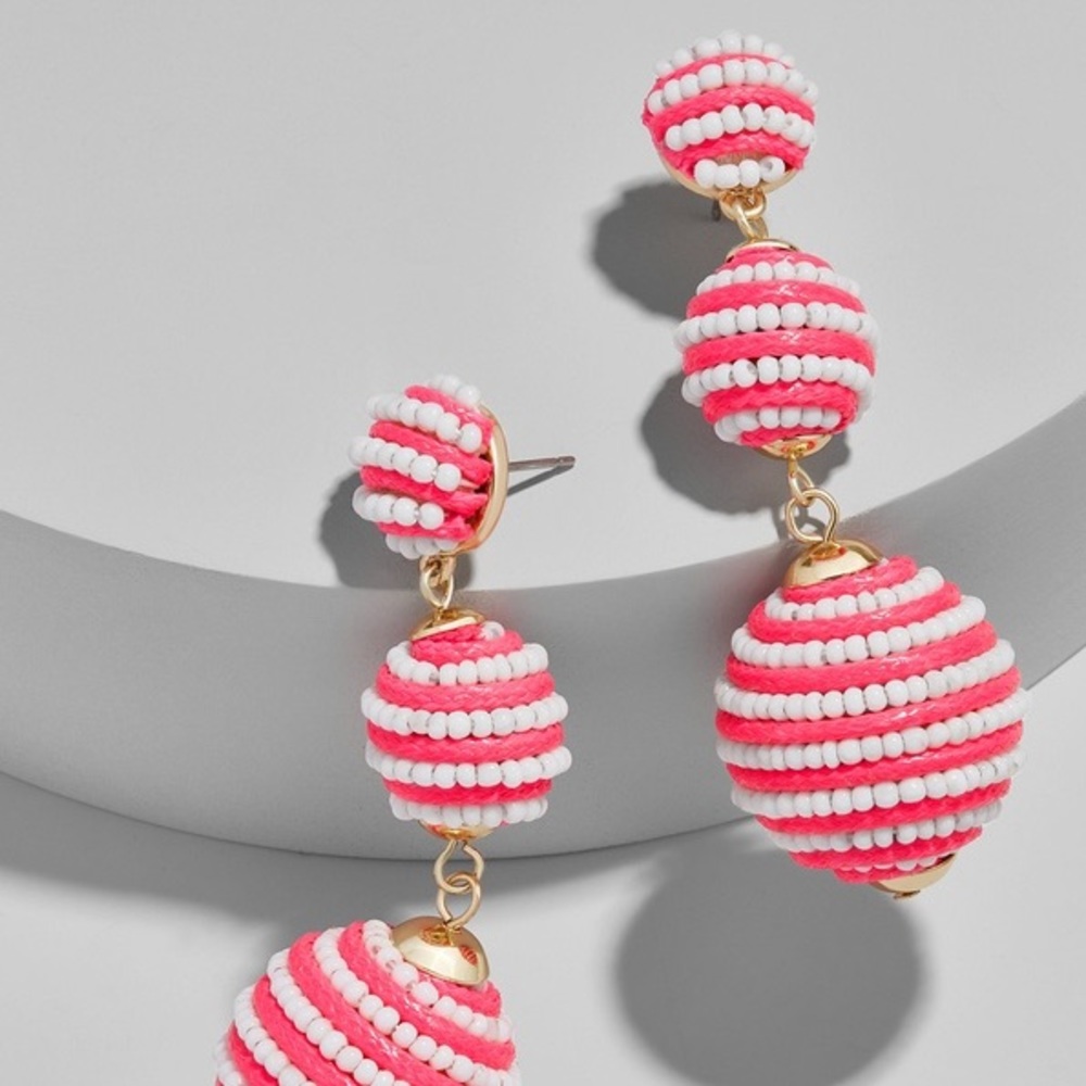 BaubleBar BEADED CRISELDA BALL DROP EARRINGS New